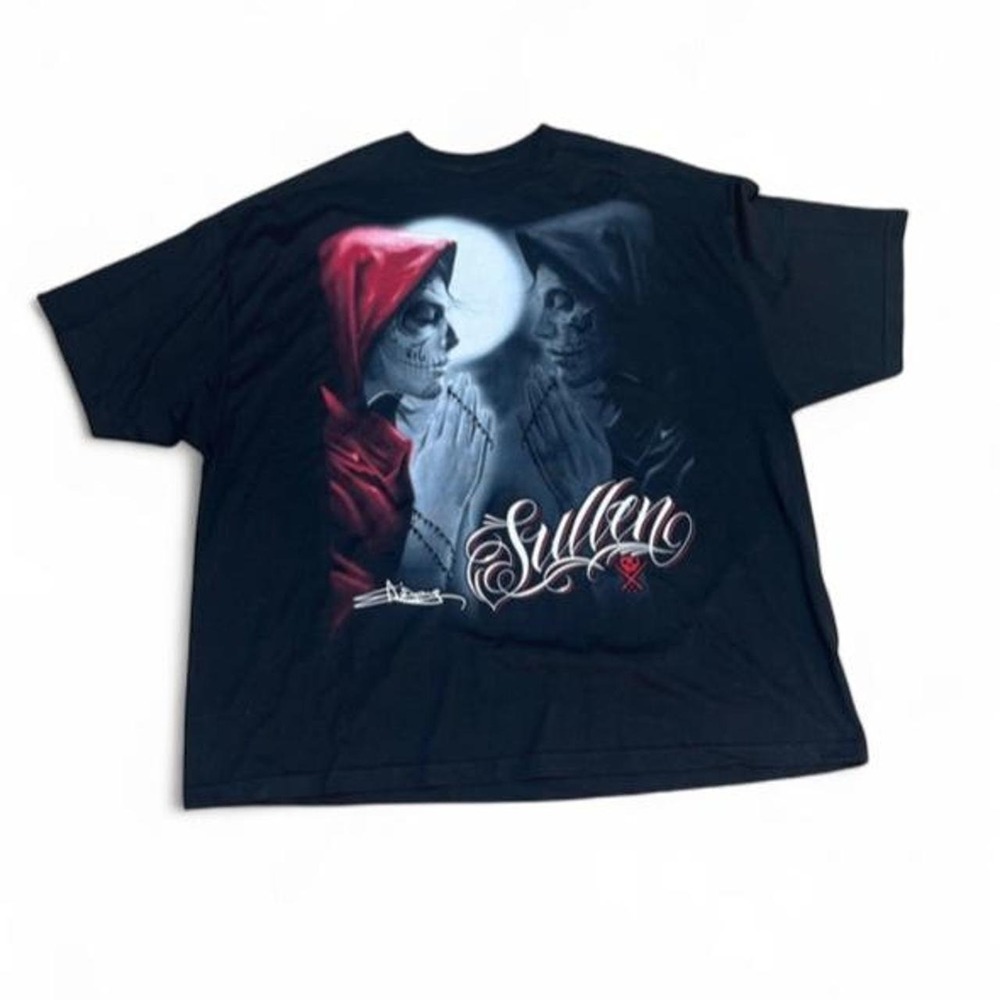Sullen Art Collective Praying Day of the Dead T-Shirt 4XL Black Tattoo Graphic